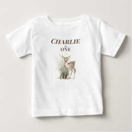 Camiseta Aniversário de 1 ano do Veado Personalizado