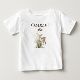 Camiseta Aniversário de 1 ano do Veado Personalizado