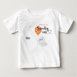Camiseta Aniversário de 1 ano Watercolor Spooky One