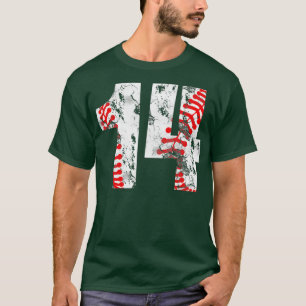 Camiseta Aniversário de 2008 14 Número 14 Anos de Baseba