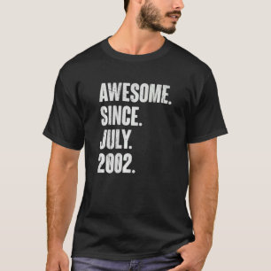 Camiseta Aniversário de 20 anos de 20 desde julho de 2000
