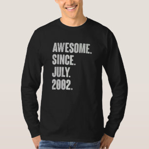 Camiseta Aniversário de 20 anos de 20 desde julho de 2000