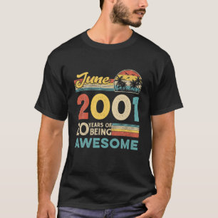 Camiseta Aniversário de 20 anos de idade do periquito orçam