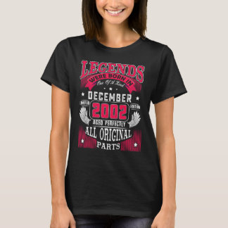 Camiseta Aniversário de 20 anos  Lendas nascidas em dezembr