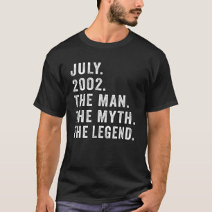 Camiseta Aniversário de 20 anos O homem mama a lenda 20 de