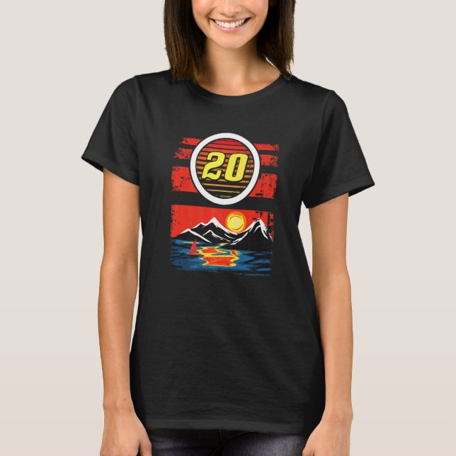 Camiseta Aniversário de 20 de 20 anos (Frente)