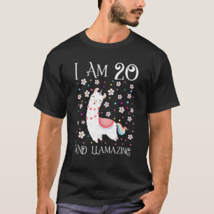 Camiseta Aniversário De 20 De 20 Anos De Idade Menina Meni