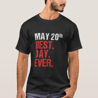 Camiseta Aniversário de 20 de Maio de Despedida de Solteiro