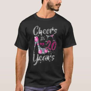 Camiseta Aniversário De 20 Para Vinho De 20 Anos De Altura