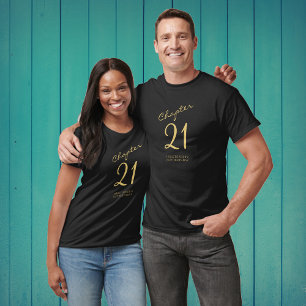 Camiseta aniversário de 21 anos