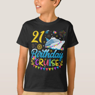 Camiseta aniversário de 21 anos Cruise B-Day Party Boy