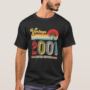 Camiseta Aniversário de 21 anos de 2001 Homens Mulheres