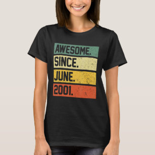 Camiseta aniversário de 21 anos de 21 anos é incrível desde