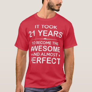 Camiseta aniversário de 21 anos de 21 anos Ideias para Ele