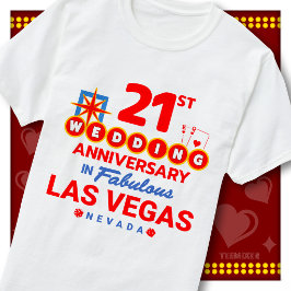 Camiseta Aniversário de 21 anos de Casamento de um Fabuloso