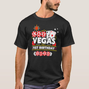 Camiseta Aniversário de 21 anos de Vegas - Aniversário de V