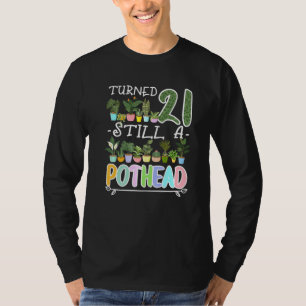 Camiseta aniversário de 21 anos I Gardening I Succult I Pot