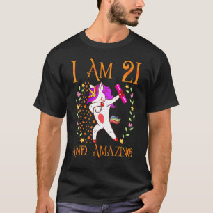 Camiseta aniversário de 21 anos para Meninas Seus 21 Anos