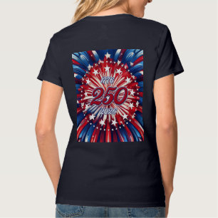 Camiseta Aniversário de 250 anos da América 1776-2026 Fogos