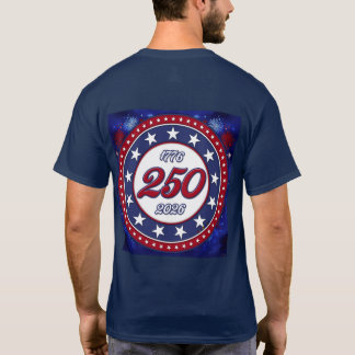 Camiseta Aniversário de 250 anos da América 1776-2026 Fogos