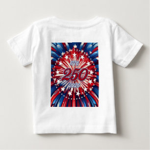 Camiseta Aniversário de 250 anos da América 1776-2026 Fogos