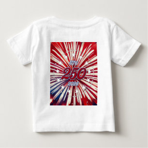 Camiseta Aniversário de 250 anos da América 1776-2026 Fogos