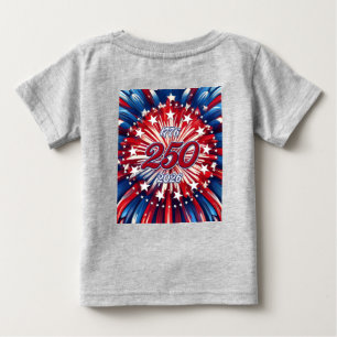 Camiseta Aniversário de 250 anos da América 1776-2026 Fogos