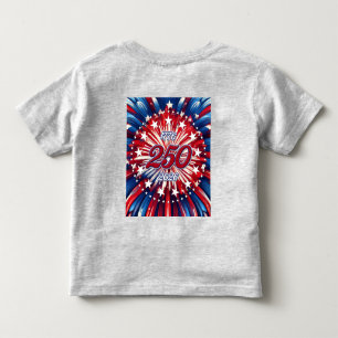 Camiseta Aniversário de 250 anos da América 1776-2026 Fogos