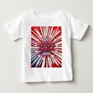 Camiseta Aniversário de 250 anos da América 1776-2026 Fogos