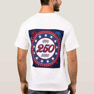 Camiseta Aniversário de 250 anos da América 1776-2026 Fogos