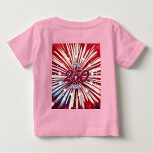Camiseta Aniversário de 250 anos da América 1776-2026 Fogos