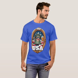 Camiseta Aniversário de 250 anos da América 4 de julho de 2