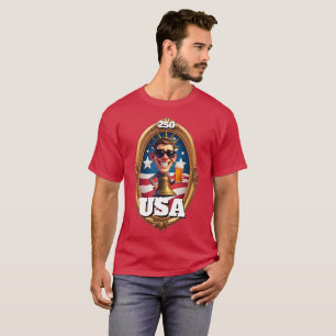 Camiseta Aniversário de 250 anos da América 4 de julho de 2