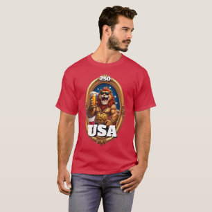 Camiseta Aniversário de 250 anos da América 4 de julho de 2