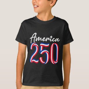 Camiseta Aniversário de 250 anos da América Bandeira dos EU