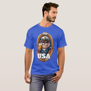 Camiseta Aniversário de 250 anos da América em 4 de julho d