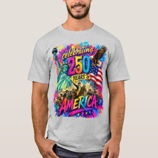 Camiseta Aniversário de 250 anos da América Patriótico