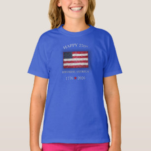 Camiseta Aniversário de 250 anos da América Patriótico 4 de