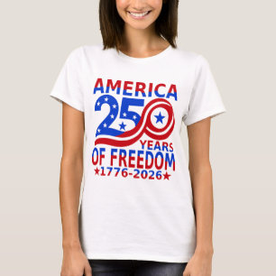 Camiseta Aniversário de 250 anos das Mulheres