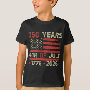 Camiseta Aniversário de 250 anos dos EUA 4 de julho Indepen