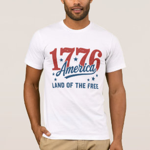 Camiseta Aniversário de 250 anos dos EUA em 1776