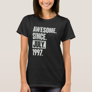 Camiseta Aniversário de 25 anos de 25 desde julho de 1999