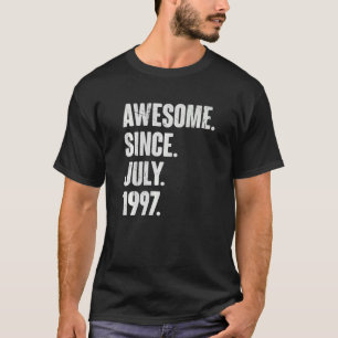 Camiseta Aniversário de 25 anos de 25 desde julho de 1999