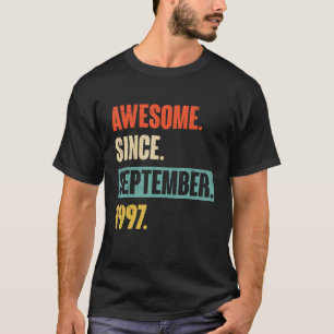 Camiseta Aniversário de 25 anos de 25 desde setembro