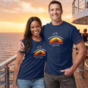 Camiseta Aniversário de 25 anos de Casamento Cruzeiro Azul