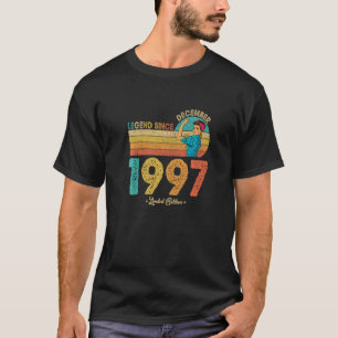 Camiseta Aniversário de 25 anos Dezembro 1997 Lenda Desde 1