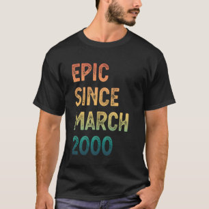 Camiseta Aniversário de 25 anos Homens Mulheres Épico Desde