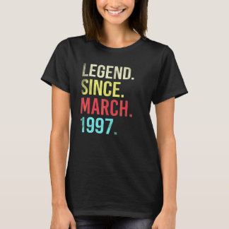 Camiseta Aniversário de 25 anos  Lendário de 25 Anos Desde 