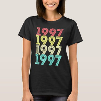 Camiseta Aniversário de 25 Anos Vintage 1997 25º Aniversári