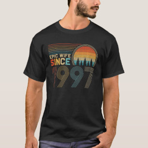 Camiseta Aniversário De 25 Para Sua Engraçada Esposa Epic S